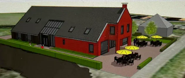 Add your one line caption using the Image tab of the Web Properties dialog